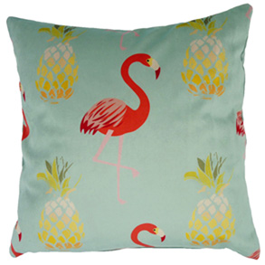 Flamingos, Ochre - (45cm x 45cm) Cushion